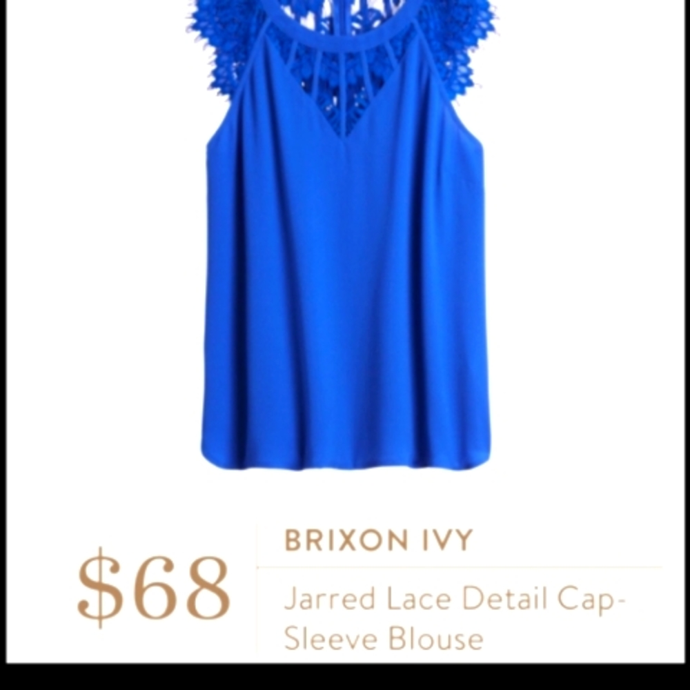 Brixon Ivy Blue Lace Blouse